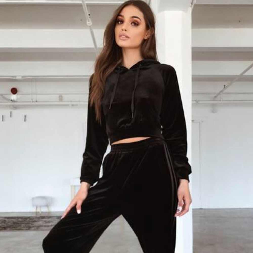 Tiger mist velvet hoodie